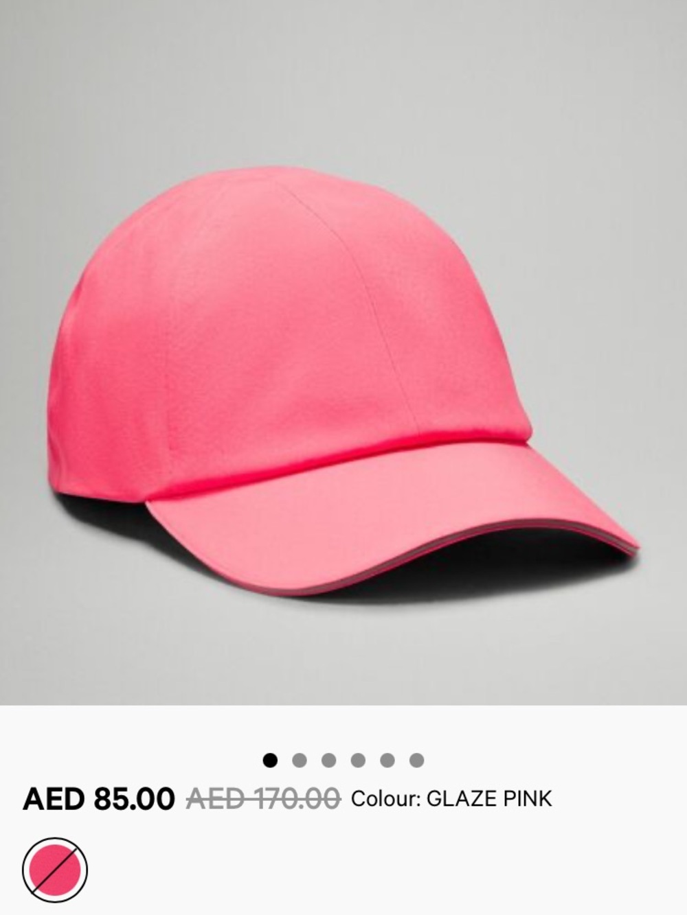 Lululemon NWOT 38$ fast and free run hat pink